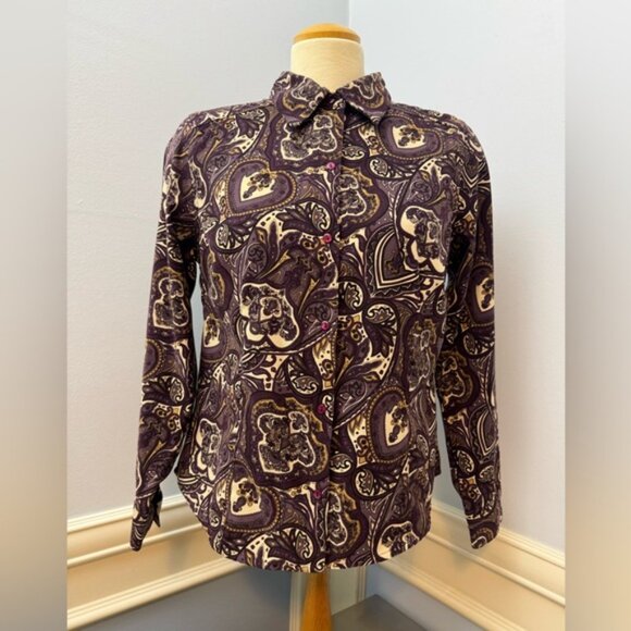 90s vintage Rich Paisley Patterned Shirt - Picture 2 of 11